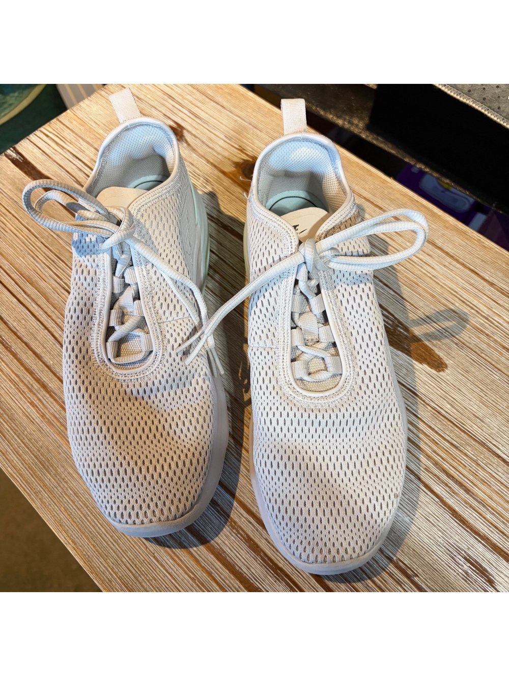 Nike White Mesh Athletic Sneakers Size 9